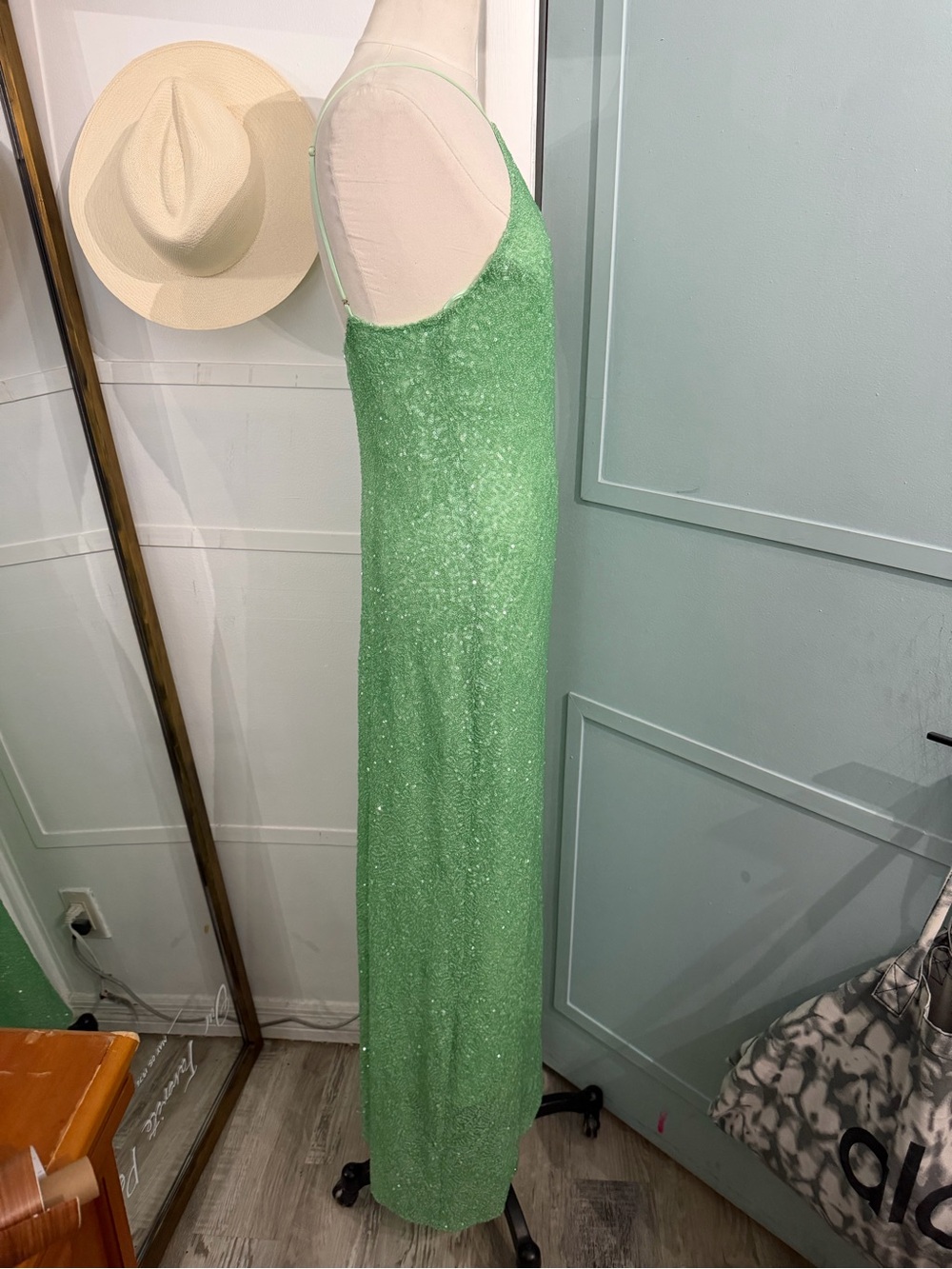 Amanda Uprichard x REVOLVE Riesling Sequin Gown in Mint Small - Picture 11 of 12